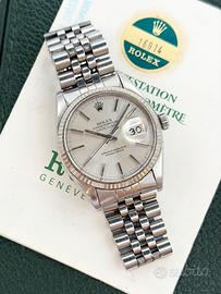 Rolex Datejust 16014 Oro Bianco, Full set, Permute