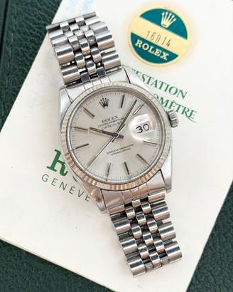 Rolex Datejust 16014 Oro Bianco, Full set, Permute