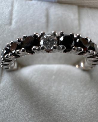 Anello Eternity giro completo oro e Diamanti