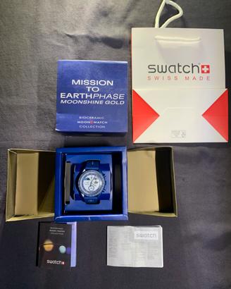 Omega x Swatch Moonshine Gold Mission to Earthphas