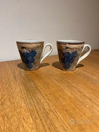 Tazze dipinte a mano Marchio Ceramiche Toscane