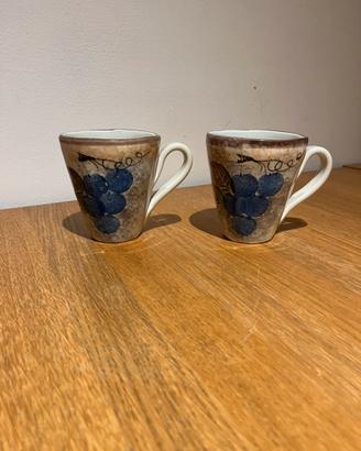 Tazze dipinte a mano Marchio Ceramiche Toscane