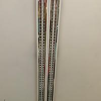 Plafoniera Novalux Bianca 2 lampade neon 123x21,5