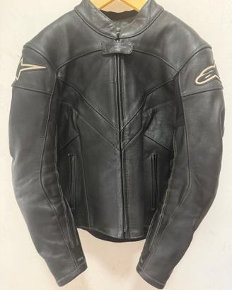 Giubbotto pelle per moto Alpinestars