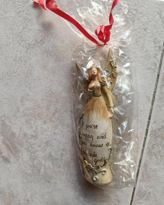 statuetta angelo decorarivo Natale 