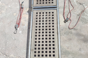 Passerella in acciaio e teak 160 cm