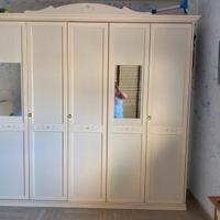 Letto con contenitore comodini armadio