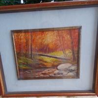 "Paesaggio autunnale" - Dipinto ad olio 