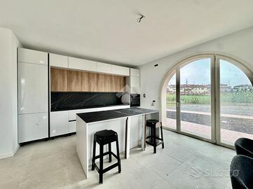 VILLA A SCHIERA D'ANGOLO A QUARRATA