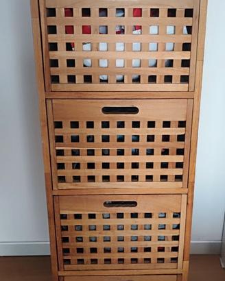 Cassettiera legno
