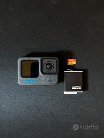 GoPro Hero 12 + 3 batterie  + sd + caricatore