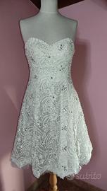 abito sposa corto tg 42 regolabile