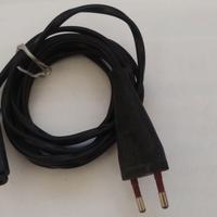 Coppia cavi di alimentazione bipolare vintage