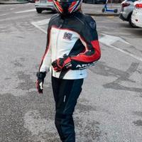 Tuta spezzata moto sportiva donna