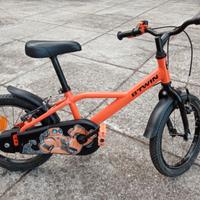 Bici bimbo btwin arancione