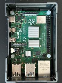 Raspberry Pi 4b 4GB + case alluminio