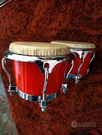 Bongos in fibra, pelli sintetiche Remo, cerchi LP