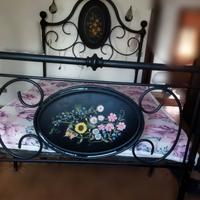 Letto matrimoniale antico in ferro battuto