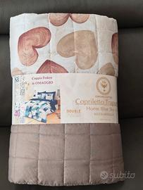 Copriletto matrimoniale trapuntato leggero 🌸