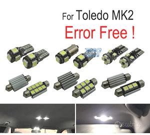 KIT 16 LAMPADE LED INTERNE PER SEAT TOLEDO MK2 1 M