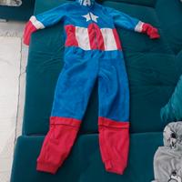Marvel tuta intera/pigiama Capitan America Xs/ S