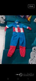 Marvel tuta intera/pigiama Capitan America Xs/ S
