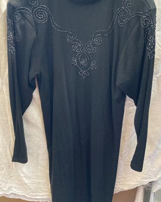 Elegante abito nero lungo