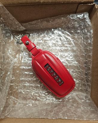 Custodia Cover Chiave Ferrari in Pelle Rossa 