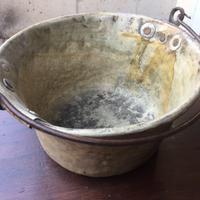 Paiolo in alluminio con manico in ferro battuto