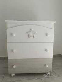 Fasciatoio Erbesi bianco e beige 