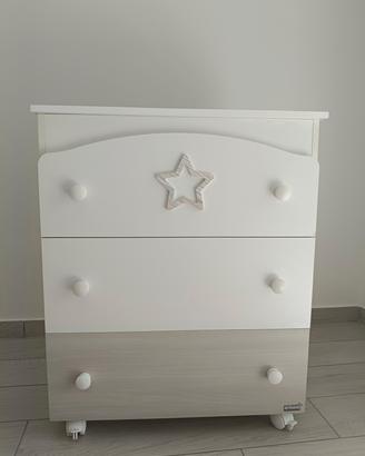 Fasciatoio Erbesi bianco e beige 