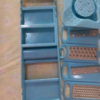 Kit pela patate multifunzione set 4 lame intercamb