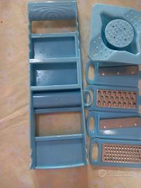 Kit pela patate multifunzione set 4 lame intercamb