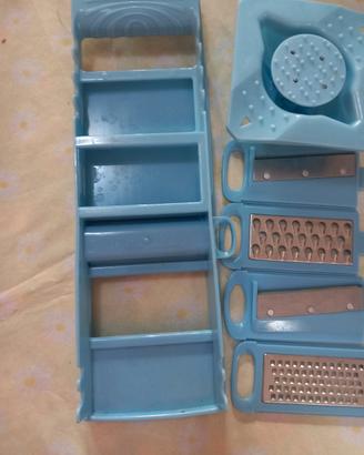 Kit pela patate multifunzione set 4 lame intercamb