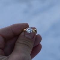 Diamante naturale 1,40ct H VS1 brillante–certifica