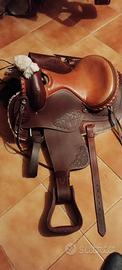 Sella western taglia 15