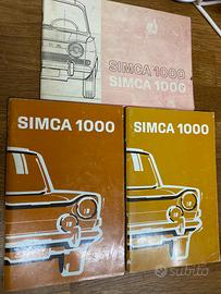 Libretto uso e manutenzione Simca 1000 e Chrysler