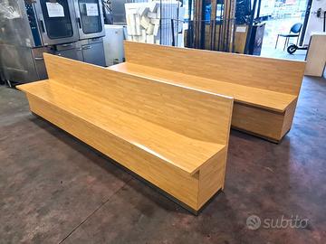 panche modulari con schienale usate