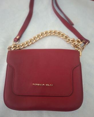 Borsa a tracolla TOSCA BLU in VeraPelle con catena