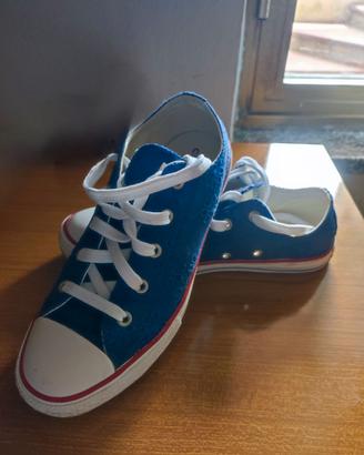 Converse blu navy con ricami
