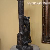 Statua in bronzo stile Liberty fanciulla XX secolo