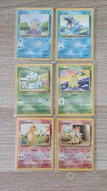 Carte Pokémon starter Kanto e Johto