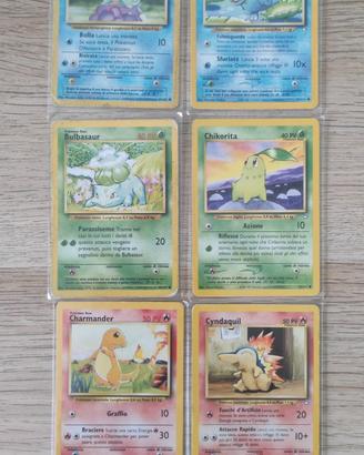 Carte Pokémon starter Kanto e Johto