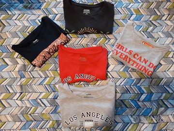 Set 5 T-shirt Kiabi taglia 6 anni