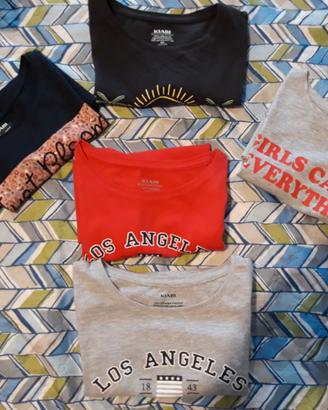 Set 5 T-shirt Kiabi taglia 6 anni