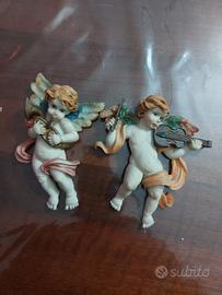 Coppia di angeli musicisti 