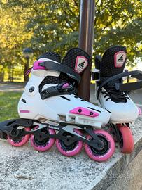 PATTINI ROLLERBLADE BAMBINA+ PROTEZIONI