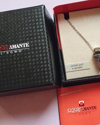 Collana pendente uomo in acciaio 316L spinello