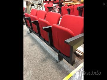 Poltroncine sedie da cinema su trave Gufram