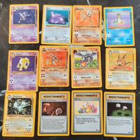 Lotto carte Pokemon rare Fossil